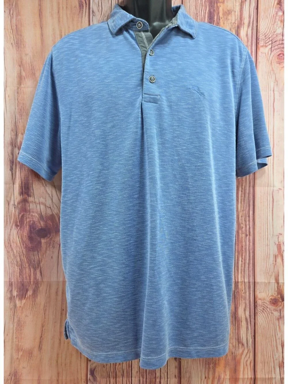 Tommy Bahama Mens Blue Polo Shirt Large Large